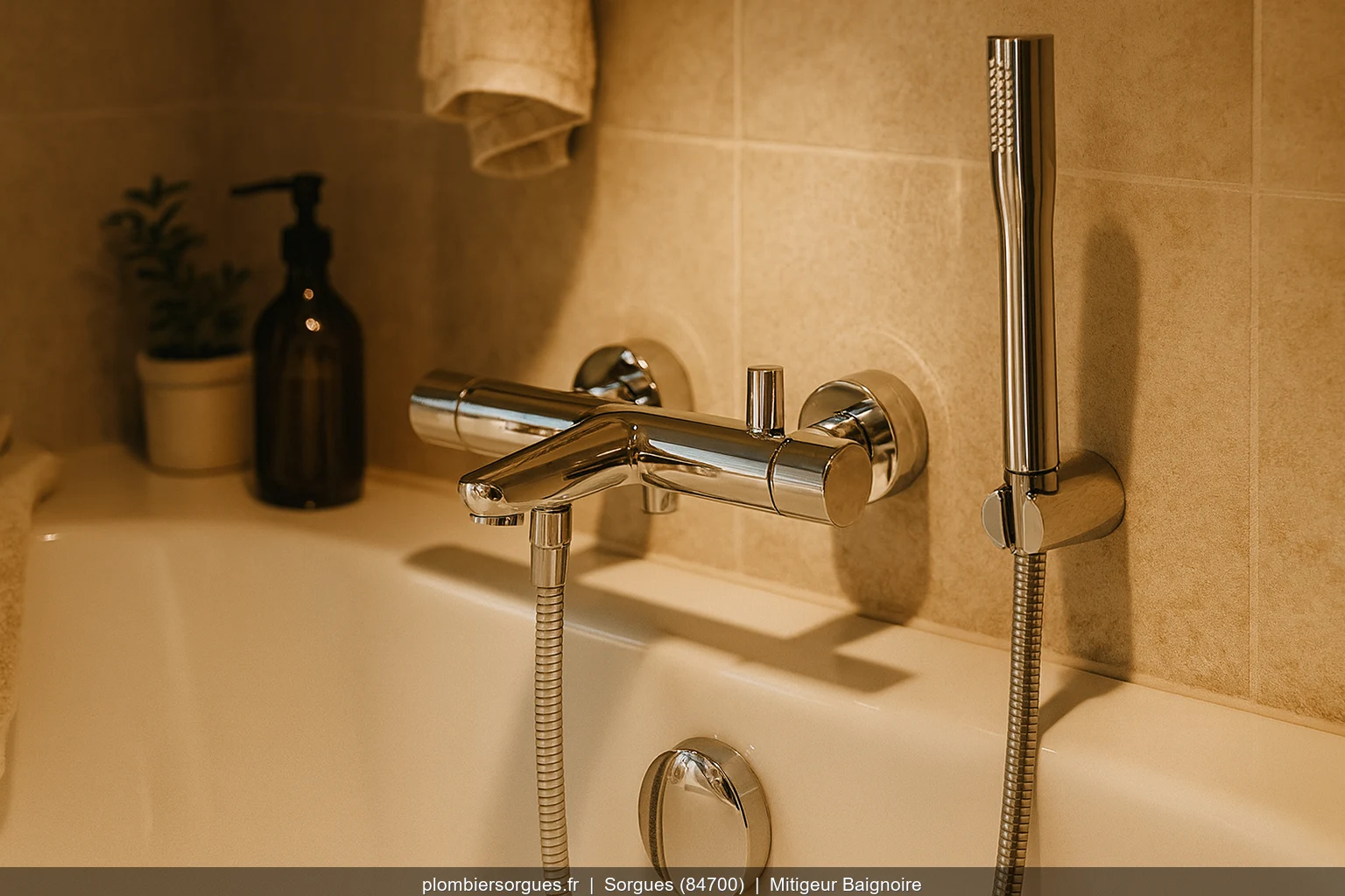 Installation mitigeur baignoire Grohe Grohtherm a Sorgues (84700)