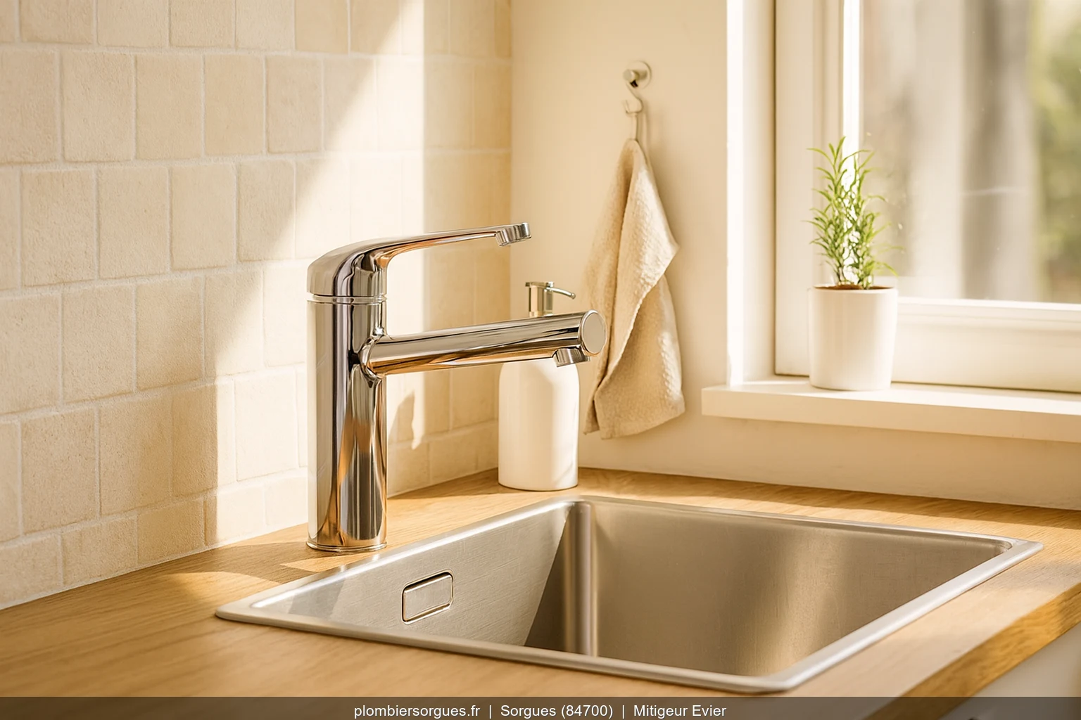 Installation mitigeur evier Grohe Eurostyle a Sorgues (84700)