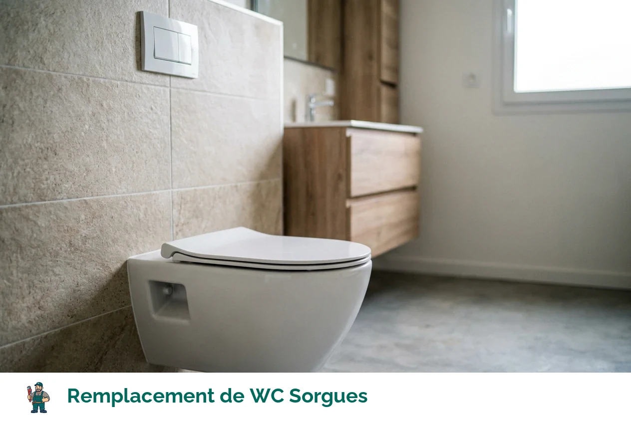 Remplacement de WC à Sorgues