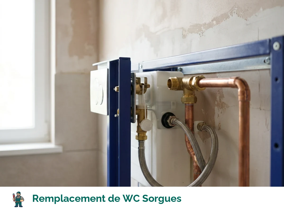 Remplacement de WC à Sorgues