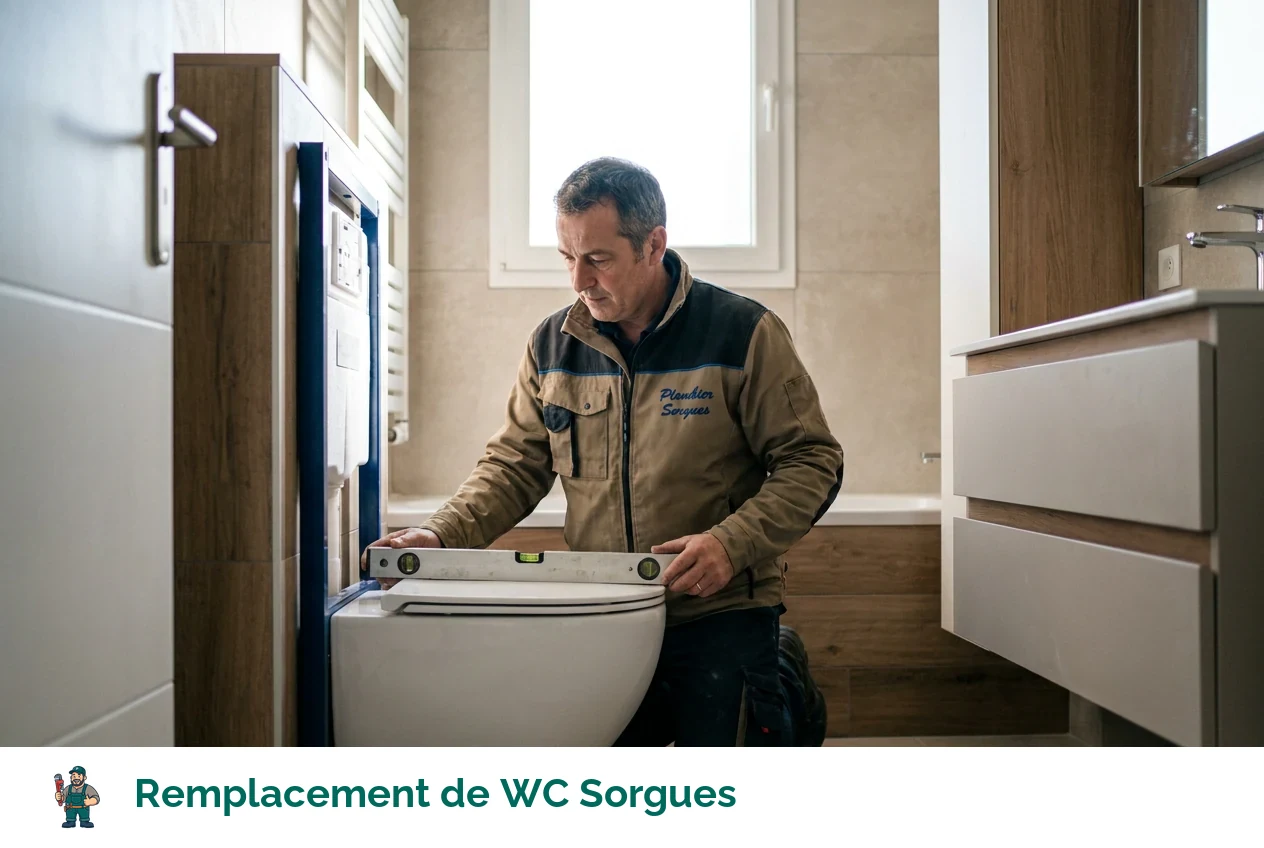 Remplacement de WC à Sorgues